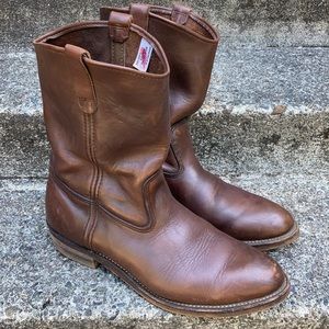 Vintage Red Wing Brown Leather Boots Men’s Size 13
